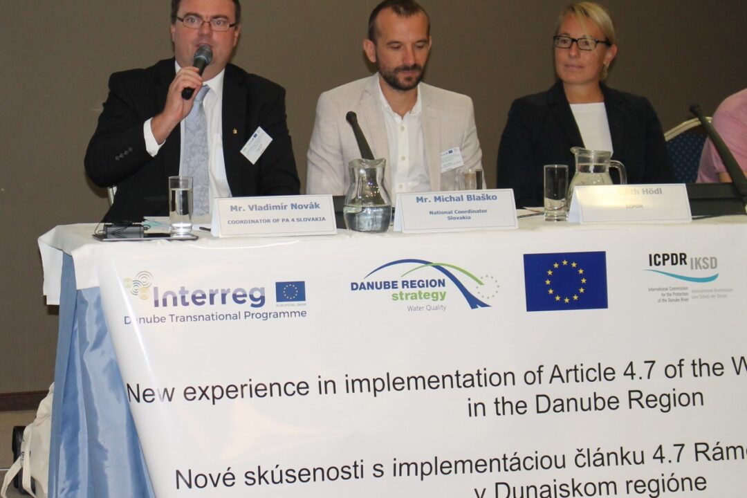 Workshop “New experience in implementation of Article 4.7 of the Water Framework Directive (WFD) in the Danube Region”