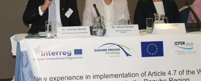 NEW EXPERIENCE IN IMPLEMENTATION OF ARTICLE 4.7 OF THE WATER FRAMEWORK DIRECTIVE (WFD) IN THE DANUBE REGION