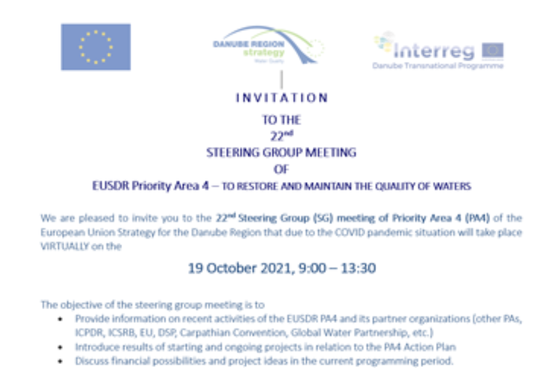 22nd Steering Group meeting held on 19 October 2021