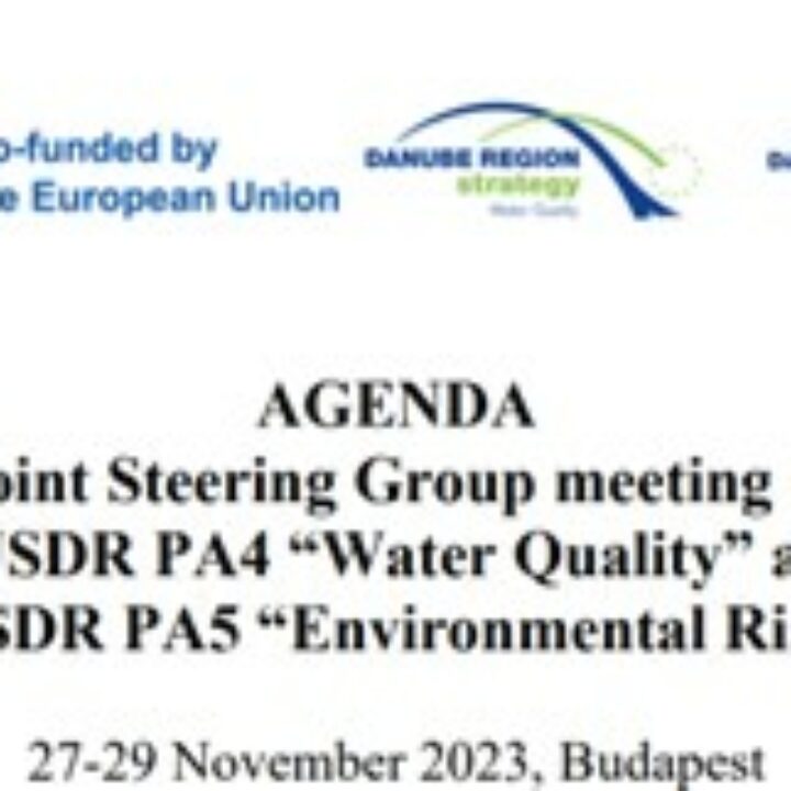 Joint PA4-PA5 SG meeting and Climate Water Conference 27-29 November Budapest
